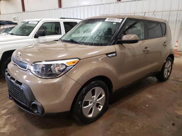 KNDJN2A22F7137460 - 2015 KIA SOUL BROWN photo 1