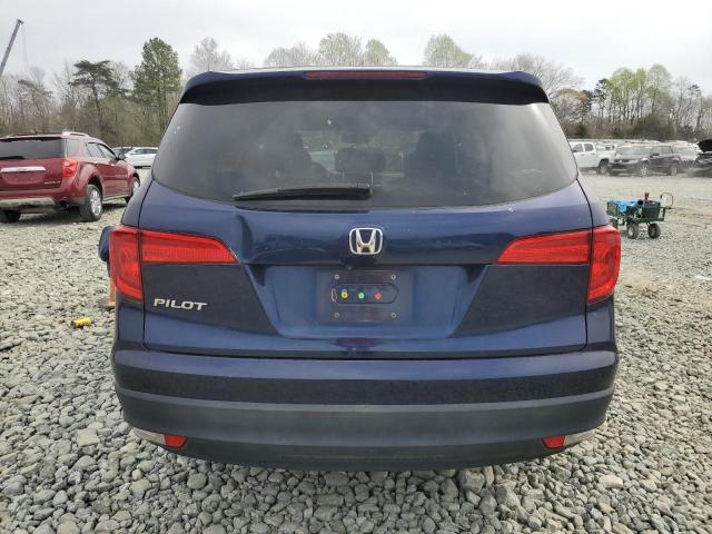 5FNYF5H43HB010606 - 2017 HONDA PILOT EX BLUE photo 6