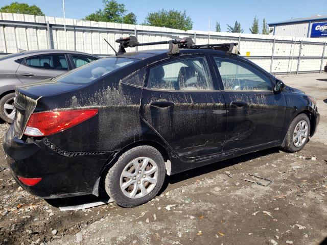 KMHCT4AE7DU423447 - 2013 HYUNDAI ACCENT GLS BLACK photo 3