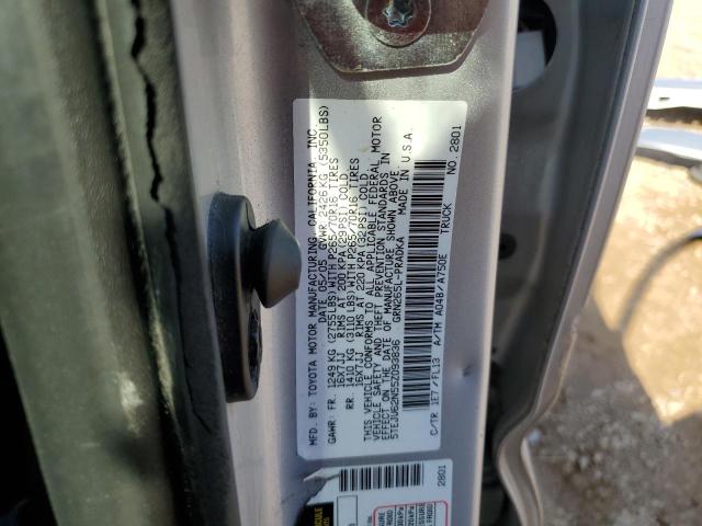 5TEJU62N55Z093836 - 2005 TOYOTA TACOMA DOUBLE CAB PRERUNNER SILVER photo 13