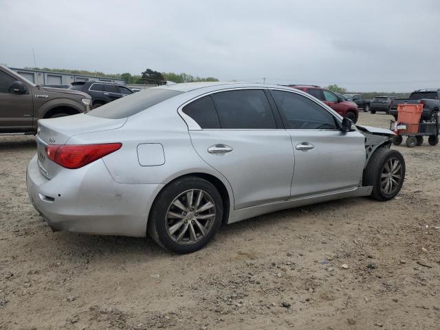 JN1BV7AP0FM348285 - 2015 INFINITI Q50 BASE SILVER photo 3