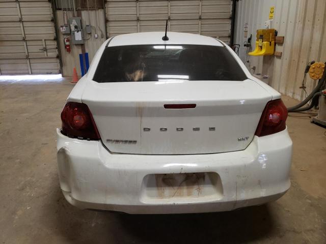 1C3CDZCB8EN163738 - 2014 DODGE AVENGER SXT WHITE photo 6