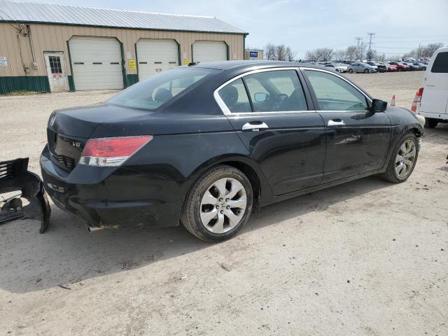 1HGCP36809A011936 - 2009 HONDA ACCORD EXL BLACK photo 3