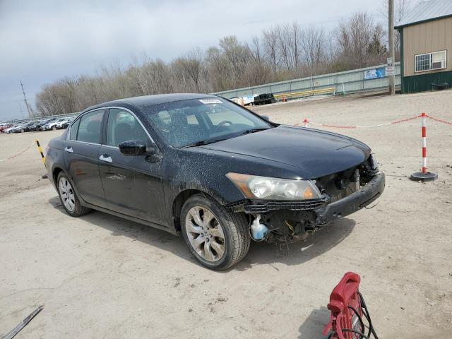 1HGCP36809A011936 - 2009 HONDA ACCORD EXL BLACK photo 4