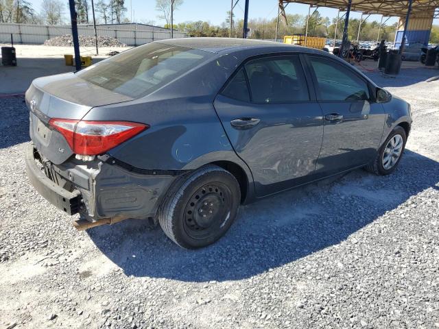 2T1BURHE5EC034286 - 2014 TOYOTA COROLLA L GRAY photo 3