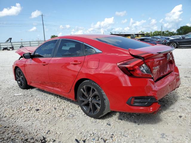 2HGFC2F85LH554419 - 2020 HONDA CIVIC SPORT 红色 照片 2