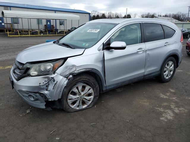 2HKRM4H72EH665626 - 2014 HONDA CR-V EXL SILVER photo 1