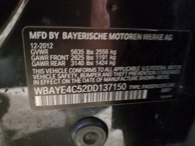 WBAYE4C52DD137150 - 2013 BMW 740 LI CHARCOAL photo 13