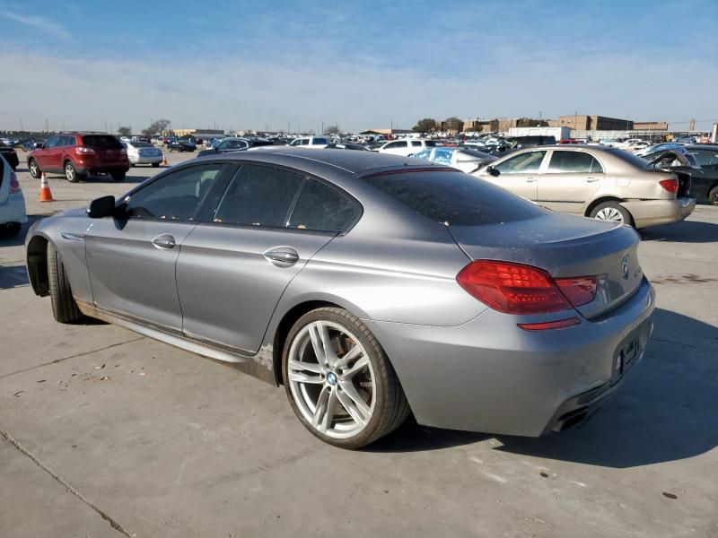 WBA6D4C59GD976999 - 2016 BMW 650 I GRAN COUPE GRAY photo 2
