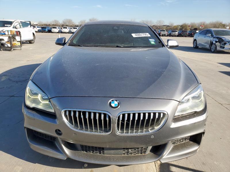 WBA6D4C59GD976999 - 2016 BMW 650 I GRAN COUPE GRAY photo 5