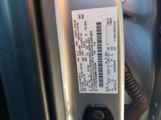 1FTFW1E89MFA45289 - 2021 FORD F150 SUPERCREW SILVER photo 13