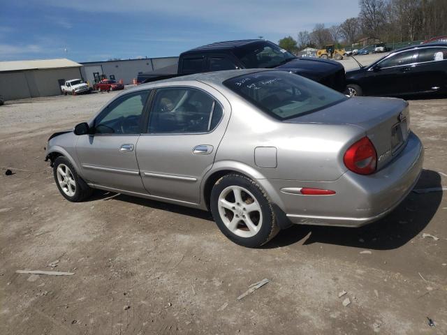 JN1CA31D21T601264 - 2001 NISSAN MAXIMA GXE SILVER photo 2