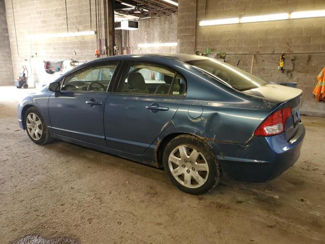 2HGFA16559H543256 - 2009 HONDA CIVIC LX BLUE photo 2