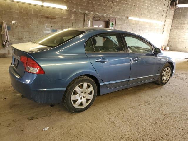 2HGFA16559H543256 - 2009 HONDA CIVIC LX BLUE photo 3