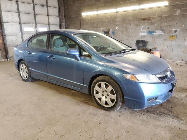 2HGFA16559H543256 - 2009 HONDA CIVIC LX BLUE photo 4