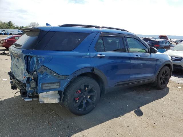 1FM5K8GC7LGA09364 - 2020 FORD EXPLORER ST BLUE photo 3