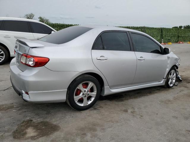 2T1BU4EE1BC651087 - 2011 TOYOTA COROLLA BASE SILVER photo 3