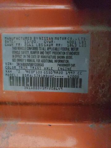 3N1AB8DV5MY208649 - 2021 NISSAN SENTRA SR ORANGE photo 12