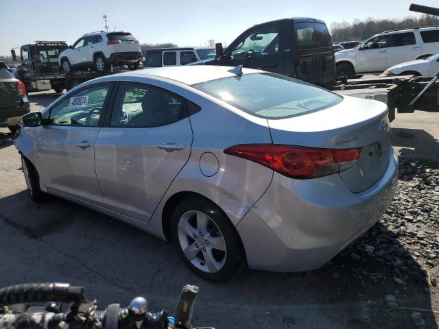 5NPDH4AE0CH073453 - 2012 HYUNDAI ELANTRA GLS SILVER photo 2