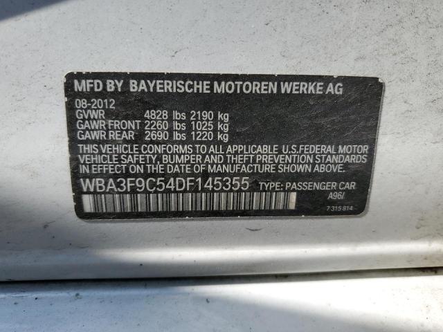 WBA3F9C54DF145355 - 2013 BMW ACTIVEHYBR WHITE photo 12