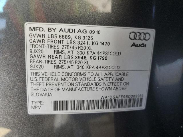 WA1DGAFE9BD003281 - 2011 AUDI Q7 PRESTIGE CHARCOAL photo 13