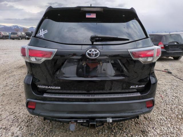 5TDJKRFHXGS239790 - 2016 TOYOTA HIGHLANDER XLE 黑色 照片 6