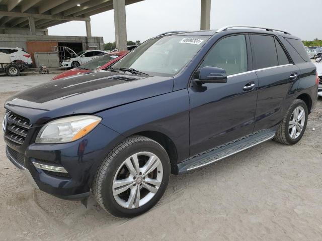 4JGDA5HB0EA386207 - 2014 MERCEDES-BENZ ML 350 4MATIC BLUE photo 1