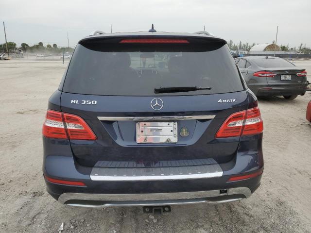 4JGDA5HB0EA386207 - 2014 MERCEDES-BENZ ML 350 4MATIC BLUE photo 6