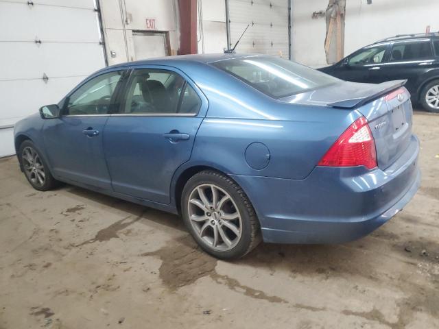 3FAHP0HA4AR377255 - 2010 FORD FUSION SE BLUE photo 2