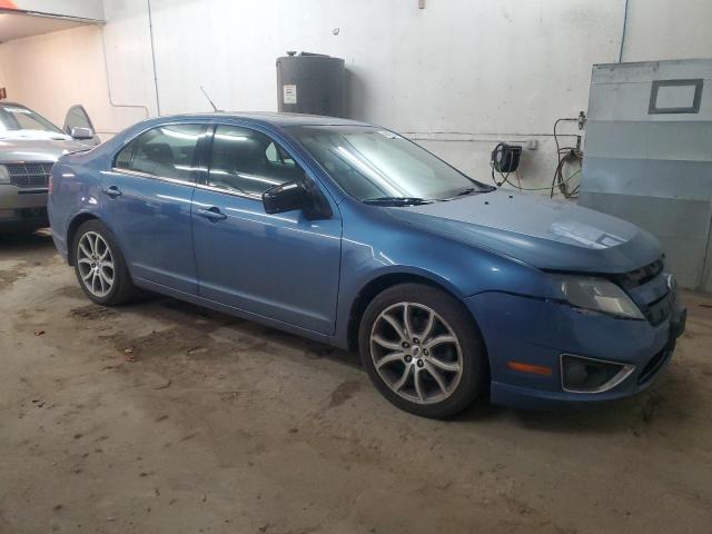 3FAHP0HA4AR377255 - 2010 FORD FUSION SE BLUE photo 4