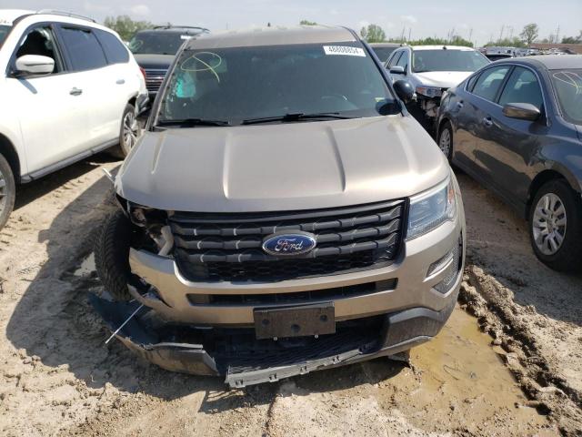 1FM5K8AR2JGB34847 - 2018 FORD EXPLORER POLICE INTERCEPTOR بني صورة 5
