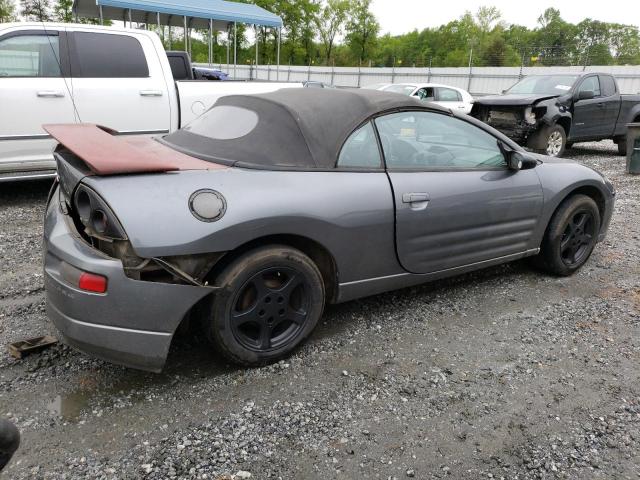 4A3AE45G63E193181 - 2003 MITSUBISHI ECLIPSE SPYDER GS GRAY photo 3