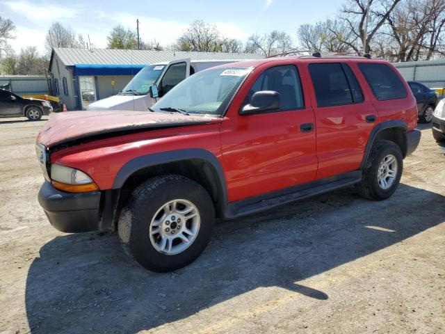 1D4HS38N63F549172 - 2003 DODGE DURANGO SPORT RED photo 1