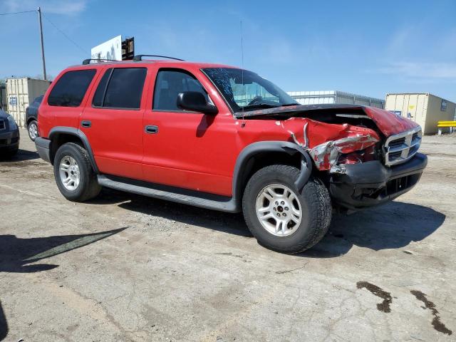 1D4HS38N63F549172 - 2003 DODGE DURANGO SPORT RED photo 4