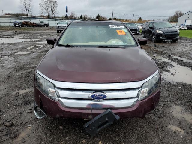 3FAHP0JAXBR153855 - 2011 FORD FUSION SEL MAROON photo 5