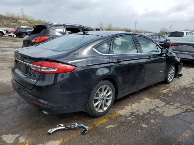 3FA6P0UU9HR235520 - 2017 FORD FUSION S HYBRID BLACK photo 3