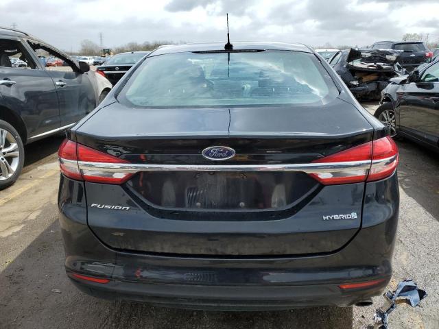 3FA6P0UU9HR235520 - 2017 FORD FUSION S HYBRID BLACK photo 6