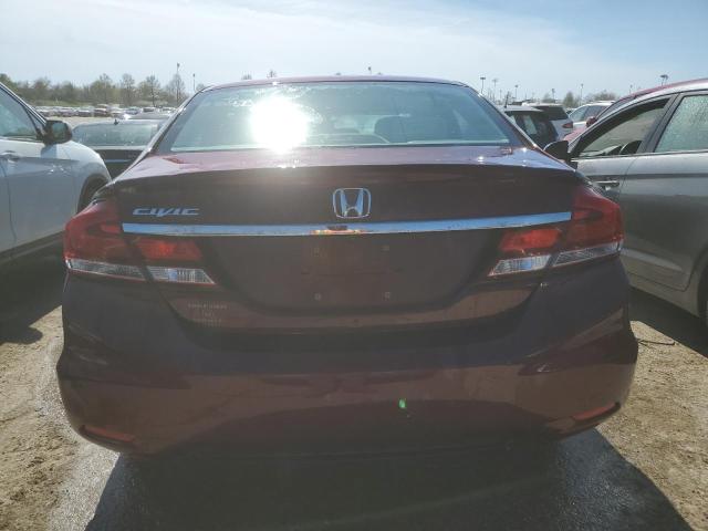 2HGFB2F8XEH540408 - 2014 HONDA CIVIC EX BURGUNDY photo 6