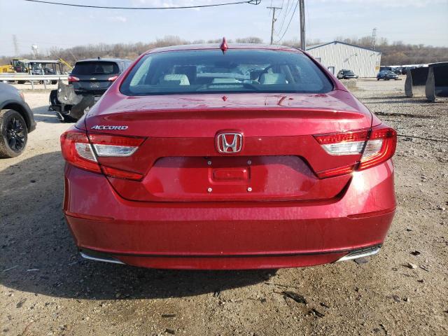 1HGCV1F12LA048071 - 2020 HONDA ACCORD LX RED photo 6