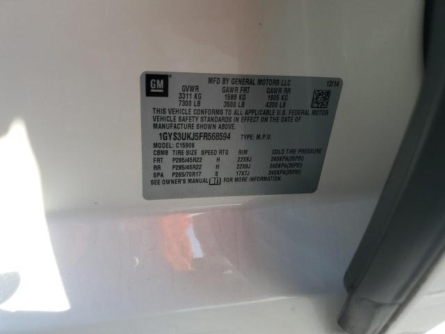 1GYS3UKJ5FR568594 - 2015 CADILLAC ESCALADE ESV PLATINUM Бежевый фото 13