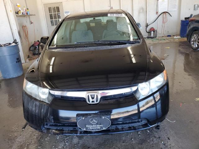 2HGFA16538H357729 - 2008 HONDA CIVIC LX BLACK photo 5