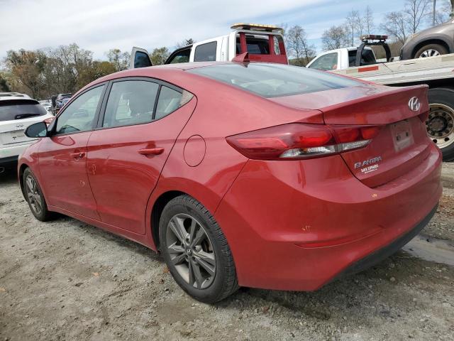 5NPD84LF6JH244807 - 2018 HYUNDAI ELANTRA SEL RED photo 2