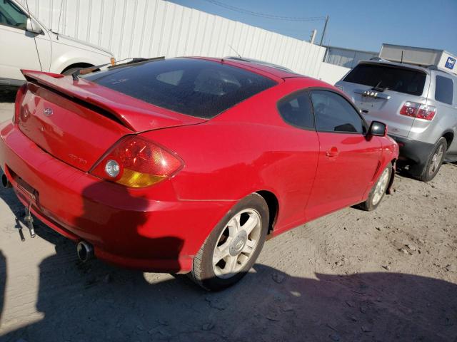 KMHHN65F13U029147 - 2003 HYUNDAI TIBURON GT RED photo 3