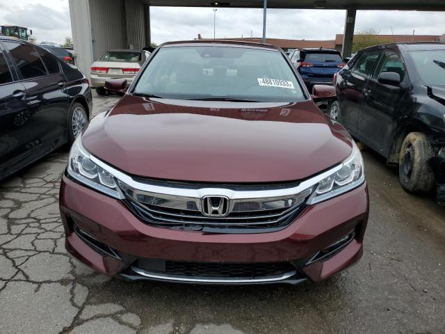 JHMCR6F3XHC000958 - 2017 HONDA ACCORD HYBRID BURGUNDY photo 5