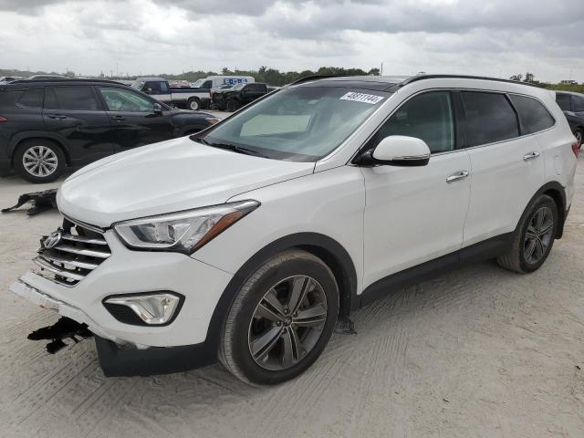 KM8SRDHF8EU077161 - 2014 HYUNDAI SANTA FE GLS WHITE photo 1