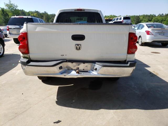 1D7HE42K66S600471 - 2006 DODGE DAKOTA SLT WHITE photo 6