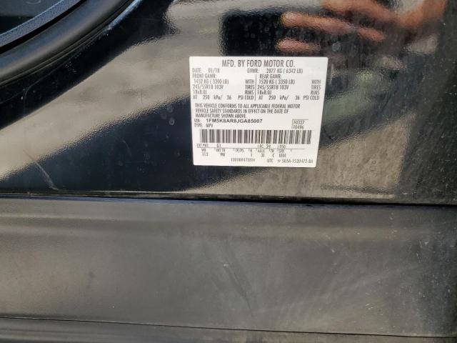 1FM5K8AR8JGA85007 - 2018 FORD EXPLORER POLICE INTERCEPTOR Qara foto 13