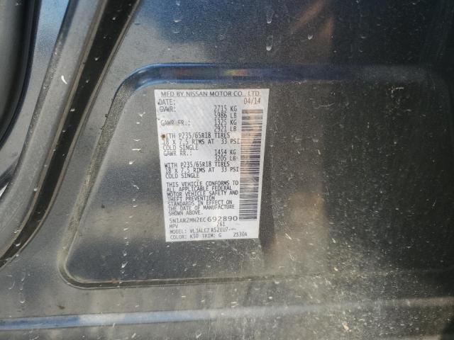 5N1AR2MN2EC692890 - 2014 NISSAN PATHFINDER S CHARCOAL photo 13