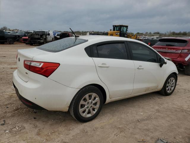 KNADM4A36F6501080 - 2015 KIA RIO LX WHITE photo 3