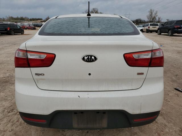 KNADM4A36F6501080 - 2015 KIA RIO LX WHITE photo 6